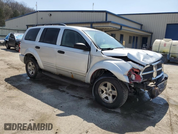 2005 Dodge Durango SLT with VIN 1D4HB48D65F529648, listed as a Copart auction lot 53580385 with 202,086 mi miles and Salvage title. Bid and sale history available at DreamBid. Image 4.