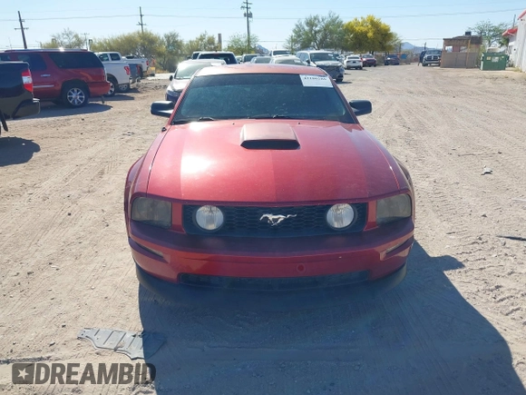 2006 Ford Mustang GT Deluxe with VIN 1ZVHT82H765174507, listed as a IAAI auction lot 42100280 with 107,393 mi miles. Bid and sale history available at carsss.com. Image 12.