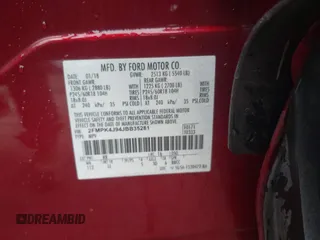 2018 Ford Edge SEL with VIN 2FMPK4J94JBB35281, listed as a IAAI auction lot 42179209 with 85,197 mi miles. Bid and sale history available at carsss.com. Image 9.