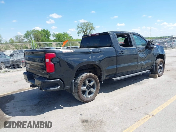 2022 Chevrolet Silverado 1500 LT Trail Boss with VIN 3GCPYFEL4NG101803, listed as a IAAI auction lot 42271645 with 37,736 mi miles and . Bid and sale history available at DreamBid. Image 4.