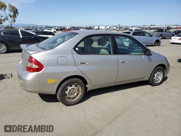 2001 Toyota Prius with VIN JT2BK12U310009326, listed as a Copart auction lot 52003335 with 142,845 mi miles and Salvage Title. Bid and sale history available at carsss.com. Image 3.