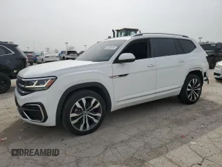 2021 Volkswagen Atlas SEL R-Line z VIN 1V2SR2CA8MC584357, wystawiony jako Copart lot #53303615 z przebiegiem 37 384 mil mil oraz Szkoda całkowita • Salvage title. Historia ofert i sprzedaży dostępna na DreamBid. Obrazek 1.