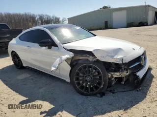 2018 Mercedes-Benz C 43 AMG with VIN WDDWJ6EB2JF612080, listed as a Copart auction lot 48630235 with 72,563 mi miles and Salvage title. Bid and sale history available at DreamBid. Image 4.