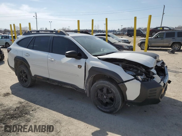 2023 Subaru Outback Wilderness with VIN 4S4BTGUDXP3111827, listed as a Copart auction lot 48702075 with 52,628 mi miles and Salvage title. Bid and sale history available at DreamBid. Image 4.
