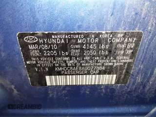 2010 Hyundai Elantra Touring SE with VIN KMHDC8AE8AU077884, listed as a IAAI auction lot 41833566 with 192,421 mi miles. Bid and sale history available at carsss.com. Image 9.