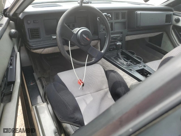 1987 Chevrolet Corvette with VIN 1G1YY2184H5127207, listed as a Copart auction lot 53497164 with 0 mi miles and Salvage Title. Bid and sale history available at carsss.com. Image 8.
