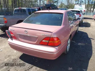 2002 Lexus LS 430 with VIN JTHBN30F120077994, listed as a IAAI auction lot 41824869 with 195,406 mi miles. Bid and sale history available at carsss.com. Image 4.