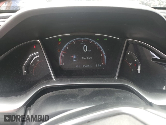 2019 Honda Civic Sport with VIN 2HGFC2F80KH517096, listed as a Copart auction lot 50822795 with 76,519 mi miles and Salvage title. Bid and sale history available at DreamBid. Image 9.