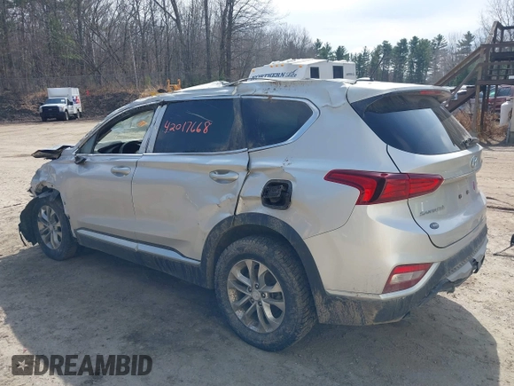 2019 Hyundai Santa Fe SE z VIN 5NMS2CAD5KH115511, wystawiony jako IAAI lot #42017668 z przebiegiem 91 584 mil mil oraz . Historia ofert i sprzedaży dostępna na DreamBid. Obrazek 3.