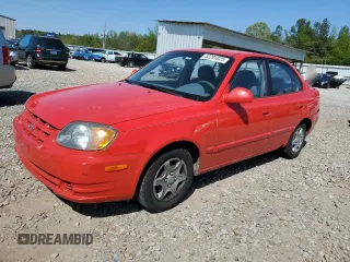2005 Hyundai Accent GLS with VIN KMHCG45C15U592443, listed as a Copart auction lot 52291025 with 142,263 mi miles and Salvage Title. Bid and sale history available at carsss.com. Image 1.