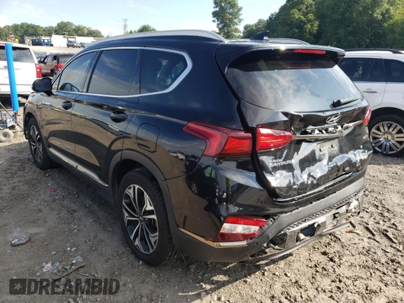 2019 Hyundai Santa Fe Limited with VIN 5NMS53AA9KH118084, listed as a Copart auction lot 55463582 with 65,418 mi miles. Bid and sale history available at carsss.com. Image 3.