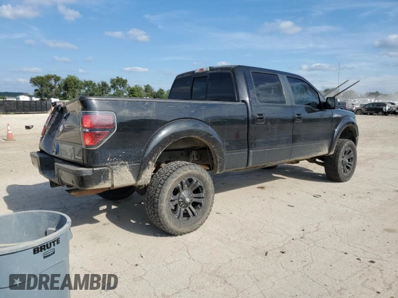 2012 Ford F-150 XL with VIN 1FTFW1EF8CFA46754, listed as a Copart auction lot 67100014 with 124,336 mi miles and Salvage Title. Bid and sale history available at carsss.com. Image 3.