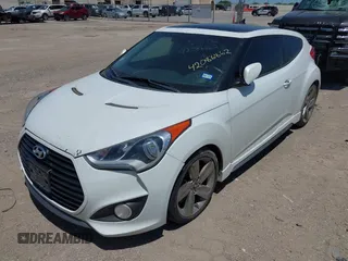 2013 Hyundai Veloster Turbo w/Black Int with VIN KMHTC6AE4DU122078, listed as a IAAI auction lot 42086862 with 203,692 mi miles. Bid and sale history available at carsss.com. Image 2.