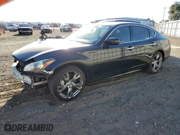 2011 Infiniti M37 with VIN JN1BY1AP7BM323494, listed as a Copart auction lot 77250874 with 136,351 mi miles and Salvage Title. Bid and sale history available at carsss.com. Image 1.