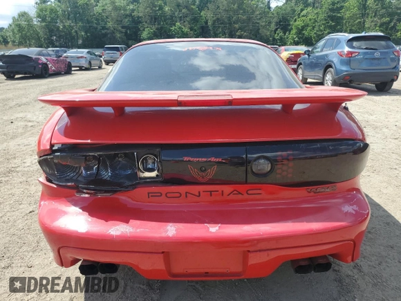 2001 Pontiac Firebird Formula with VIN 2G2FV22G612132427, listed as a Copart auction lot 54536115 with 106,441 mi miles and Salvage title. Bid and sale history available at DreamBid. Image 6.
