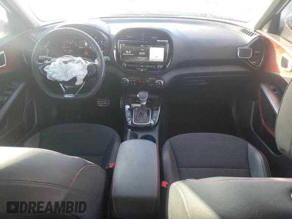 2021 Kia Soul Turbo with VIN KNDJ53AF2M7746120, listed as a Copart auction lot 86768504 with 46,520 mi miles and Salvage Title. Bid and sale history available at DreamBid. Image 8.
