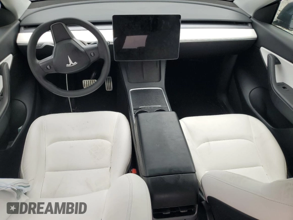2022 Tesla Model Y Performance with VIN 7SAYGDEF7NF507184, listed as a Copart auction lot 58329875 with 98,320 mi miles and Salvage title. Bid and sale history available at DreamBid. Image 8.