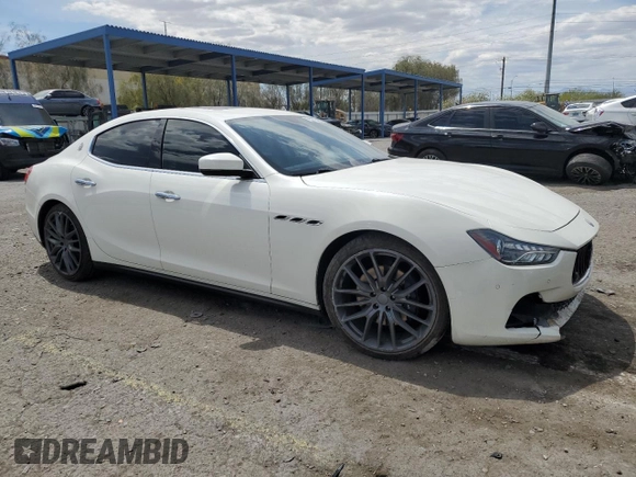 2017 Maserati Ghibli с VIN ZAM57XSA1H1197259, выставлен на аукционе Copart как лот 55272405 с пробегом 37 799 миль миль и Списание • Salvage title. История ставок и продаж доступна на DreamBid. Изображение 4.