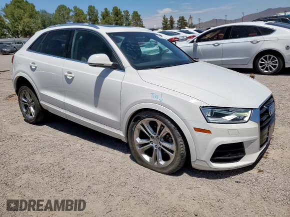 2016 Audi Q3 Premium Plus with VIN WA1EFCFS0GR019940, listed as a Copart auction lot 63771625 with 98,591 mi miles and Salvage title. Bid and sale history available at DreamBid. Image 4.