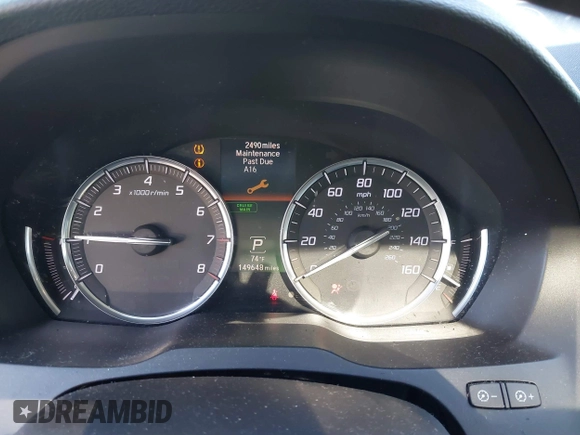 2016 Acura MDX with VIN 5FRYD4H25GB043943, listed as a IAAI auction lot 41731449 with 149,648 mi miles. Bid and sale history available at carsss.com. Image 7.