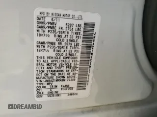 2011 Nissan Murano SV with VIN JN8AZ1MWXBW179389, listed as a Copart auction lot 70893614 with 141,937 mi miles and Salvage Title. Bid and sale history available at carsss.com. Image 13.