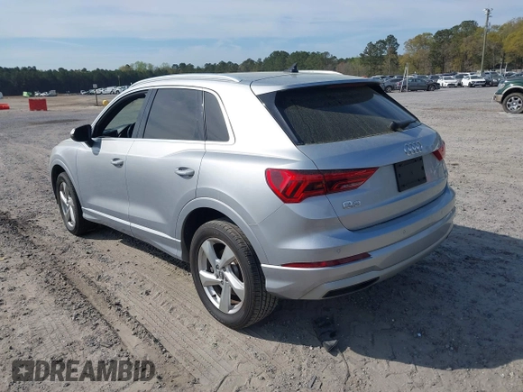 2020 Audi Q3 Premium with VIN WA1AECF36L1057823, listed as a IAAI auction lot 41912118 with 71,004 mi miles and . Bid and sale history available at DreamBid. Image 3.