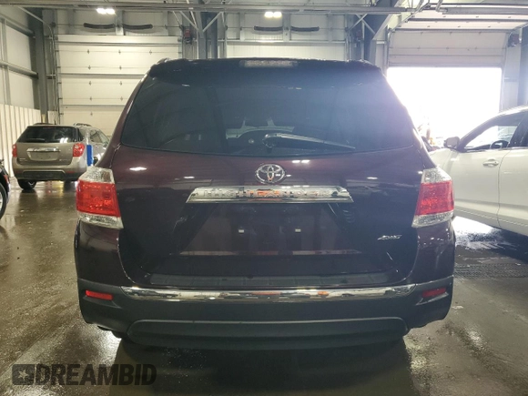 2013 Toyota Highlander Limited with VIN 5TDDK3EH5DS227165, listed as a Copart auction lot 61362485 with 94,258 mi miles and Salvage title. Bid and sale history available at DreamBid. Image 6.
