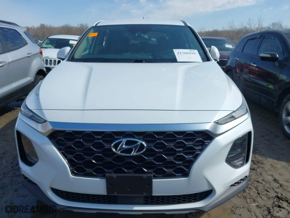 2019 Hyundai Santa Fe SE with VIN 5NMS23AD3KH070603, listed as a IAAI auction lot 41760416 with 62,676 mi miles. Bid and sale history available at carsss.com. Image 12.