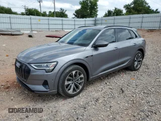 2021 Audi e-tron Premium Plus with VIN WA1LAAGE2MB020871, listed as a Copart auction lot 58136355 with 35,562 mi miles and Salvage title. Bid and sale history available at DreamBid. Image 1.