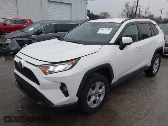 2020 Toyota RAV4 XLE with VIN 2T3P1RFV6LC069327, listed as a IAAI auction lot 41937689 with 52,723 mi miles. Bid and sale history available at carsss.com. Image 2.