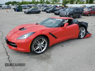 2014 Chevrolet Corvette Z51 2LT with VIN 1G1YJ2D71E5120847, listed as a Copart auction lot 56074995 with Not provided miles and Salvage title. Bid and sale history available at DreamBid. Image 1.