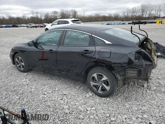 2020 Honda Civic Sedan LX with VIN 2HGFC2F64LH504206, listed as a Copart auction lot 51340525 with 67,454 mi miles and Salvage Title. Bid and sale history available at carsss.com. Image 2.