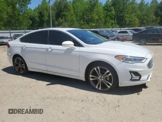 2019 Ford Fusion Titanium with VIN 3FA6P0K98KR233733, listed as a Copart auction lot 51134095 with 184,572 mi miles and Clean Title. Bid and sale history available at carsss.com. Image 4.