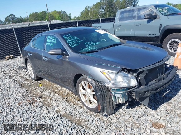 2014 Nissan Maxima S with VIN 1N4AA5AP0EC446851, listed as a IAAI auction lot 42016439 with 150,379 mi miles and . Bid and sale history available at DreamBid. Image 1.