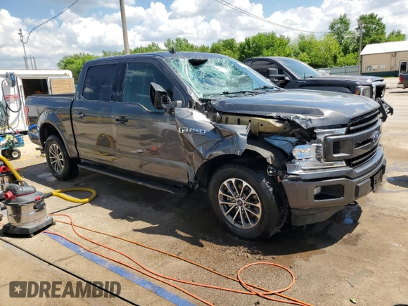 2020 Ford F-150 XL with VIN 1FTEW1EP7LKD22529, listed as a Copart auction lot 56946115 with 89,677 mi miles and Salvage title. Bid and sale history available at DreamBid. Image 4.