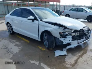 2018 Audi A3 Sedan Premium with VIN WAUAUGFF0J1021159, listed as a IAAI auction lot 41605151 with 64,029 mi miles. Bid and sale history available at carsss.com. Image 1.