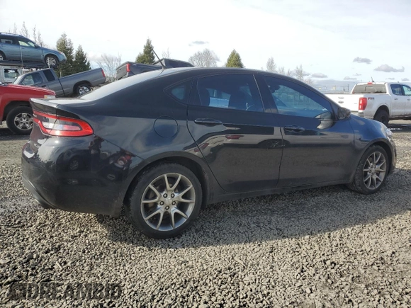 2015 Dodge Dart SXT with VIN 1C3CDFBB7FD205310, listed as a Copart auction lot 46233685 with 133,843 mi miles and Salvage Title. Bid and sale history available at carsss.com. Image 3.