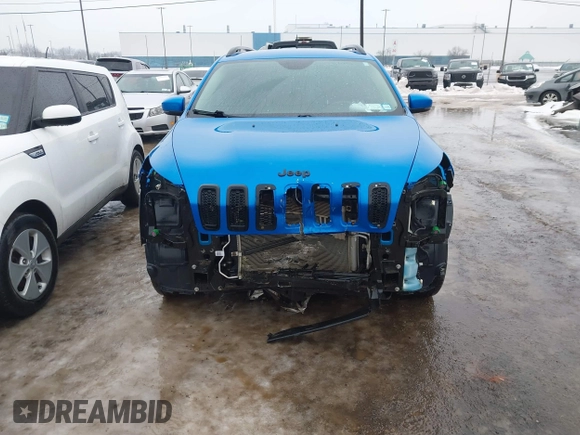 2018 Jeep Cherokee Limited with VIN 1C4PJMDB3JD570003, listed as a IAAI auction lot 41474606 with 56,433 mi miles. Bid and sale history available at carsss.com. Image 6.