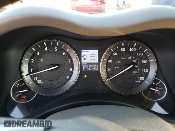 2011 Infiniti M37 with VIN JN1BY1AP6BM322773, listed as a Copart auction lot 82407554 with 154,579 mi miles and Salvage Title. Bid and sale history available at carsss.com. Image 9.