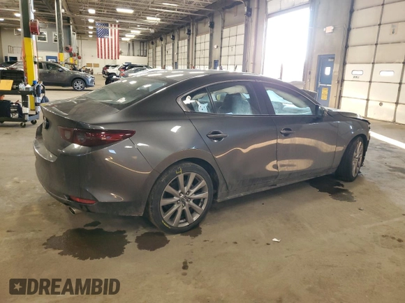 2019 Mazda 3 w/Select with VIN JM1BPACL6K1110550, listed as a Copart auction lot 46606075 with 51,093 mi miles and Salvage Title. Bid and sale history available at carsss.com. Image 3.