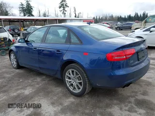 2013 Audi A4 Premium with VIN WAUAFAFL7DN017295, listed as a IAAI auction lot 41760767 with 100,624 mi miles. Bid and sale history available at carsss.com. Image 3.