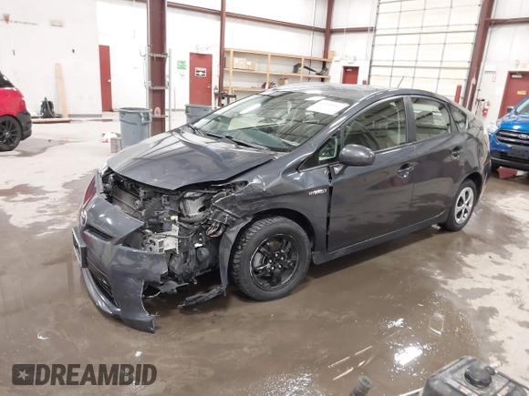 2013 Toyota Prius One with VIN JTDKN3DU1D1619845, listed as a IAAI auction lot 41935880 with 127,601 mi miles. Bid and sale history available at carsss.com. Image 2.