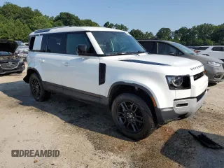 2025 Land Rover Defender S with VIN SALEJ7EX8S2383610, listed as a Copart auction lot 61796155 with 12,666 mi miles and Salvage title. Bid and sale history available at DreamBid. Image 4.