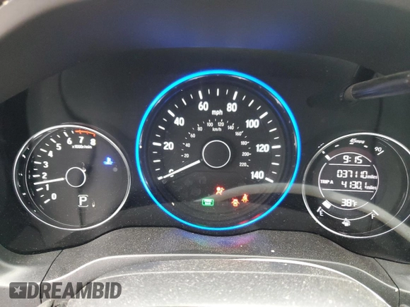 2021 Honda HR-V LX with VIN 3CZRU6H34MM747949, listed as a Copart auction lot 47684195 with 37,110 mi miles and Salvage Title. Bid and sale history available at carsss.com. Image 9.