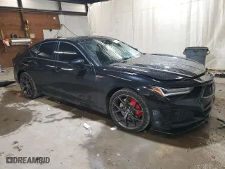 2022 Acura TLX Type S w/Performance Tire with VIN 19UUB7F9XNA001248, listed as a Copart auction lot 77235344 with 31,551 mi miles and Salvage Title. Bid and sale history available at carsss.com. Image 4.
