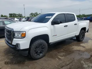 2021 GMC Canyon 4WD AT4 w/Cloth with VIN 1GTG6FEN8M1295482, listed as a Copart auction lot 59433404 with 34,637 mi miles and Non Repairable. Bid and sale history available at carsss.com. Image 1.