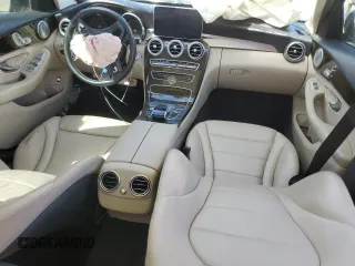 2018 Mercedes-Benz C with VIN 55SWF4JB1JU262627, listed as a Copart auction lot 48137995 with 55,088 mi miles and Non Repairable. Bid and sale history available at carsss.com. Image 8.