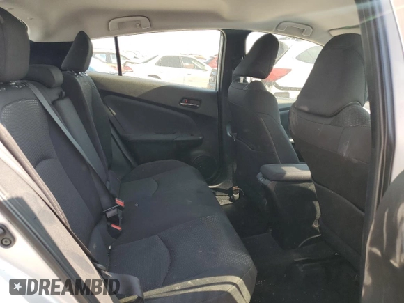2022 Toyota Prius LE with VIN JTDL9MFU3N3037635, listed as a Copart auction lot 62325235 with 38,095 mi miles and Salvage title. Bid and sale history available at DreamBid. Image 10.