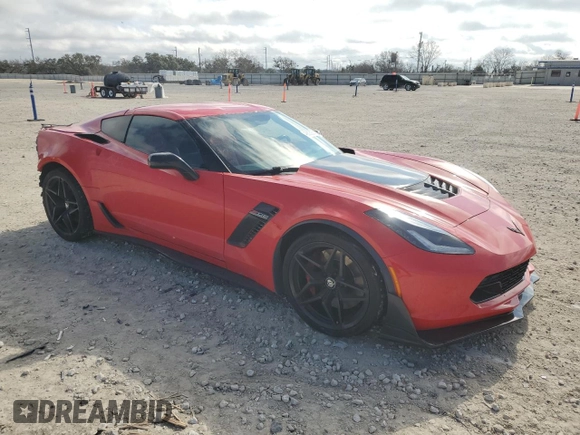 2015 Chevrolet Corvette Z06 2LZ with VIN 1G1YR2D62F5602468, listed as a Copart auction lot 46806205 with 44,169 mi miles and Salvage Title. Bid and sale history available at carsss.com. Image 4.