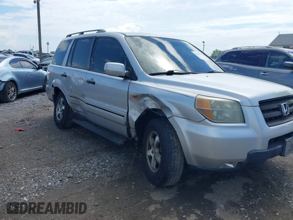 2006 Honda Pilot EX-L with VIN 2HKYF18596H563583, listed as a IAAI auction lot 42183326 with 181,665 mi miles and . Bid and sale history available at DreamBid. Image 6.